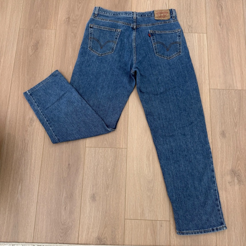 C16 Levis 550 Relaxed Fit Jeans Mens 36x32 Medium Wash Blue Denim‎ Tapered Leg